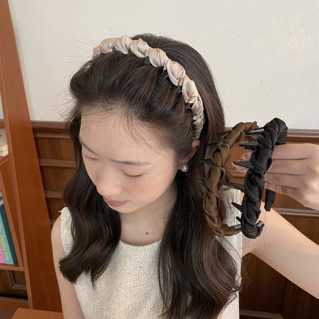 ที่คาดผมหรูหราจากยางยืดหยุ่น สำหรับปรับทรงผมและเพิ่มความสวยงาม