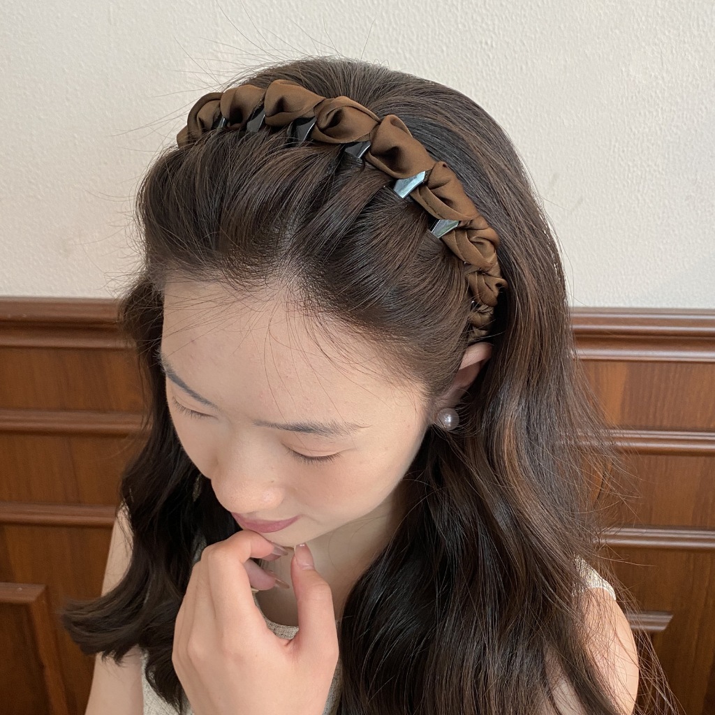 ที่คาดผมหรูหราจากยางยืดหยุ่น สำหรับปรับทรงผมและเพิ่มความสวยงาม - รูปที่ 5