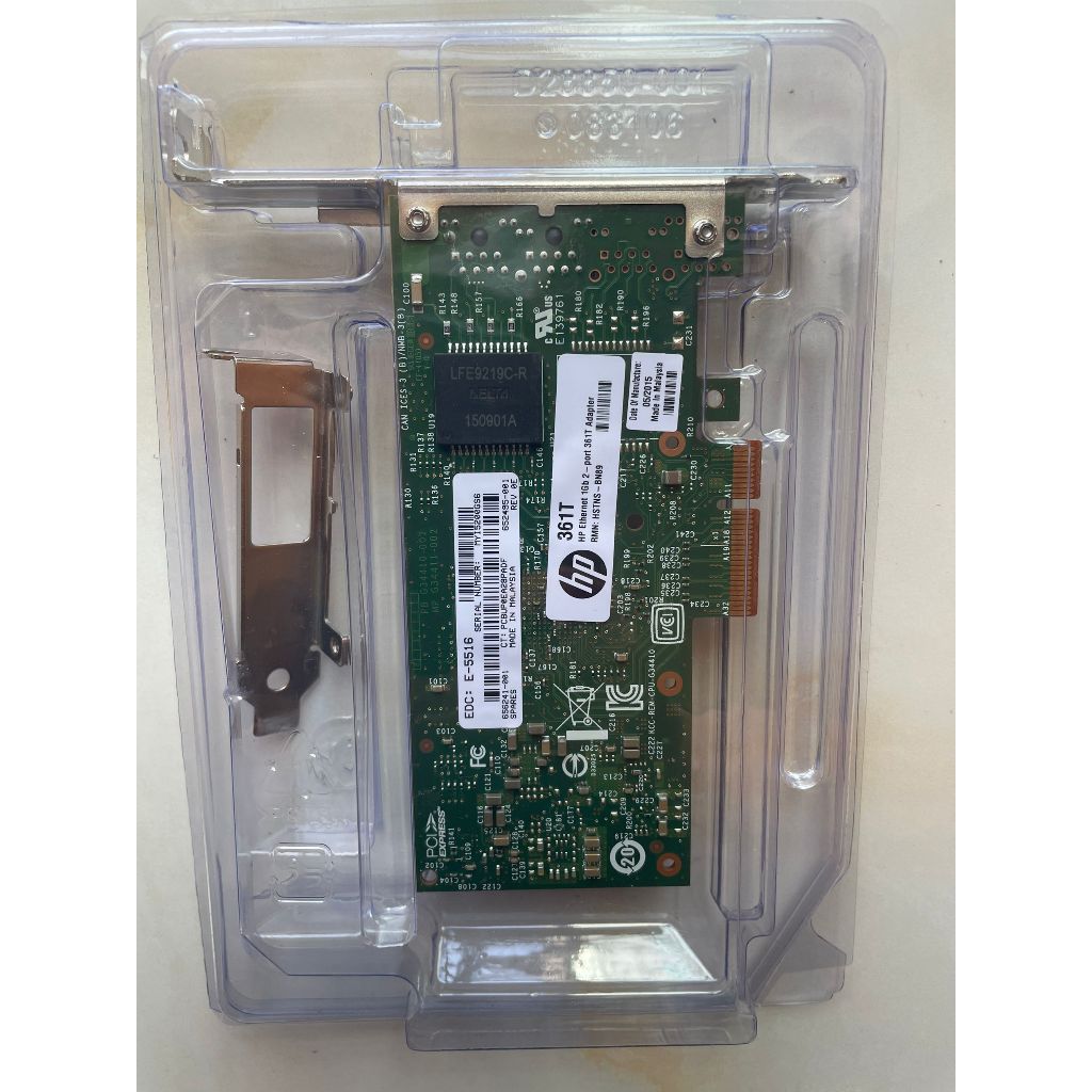 [คลังสินค้าพร้อม] I350T2V2 สไตล์เดียวกัน HP361T Dual Port 1G การ์ดเครือข่าย I350AM4 ชิปเซิร์ฟเวอร์กา