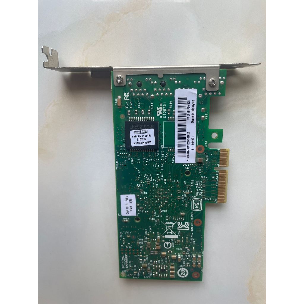 [คลังสินค้าพร้อม] I350T2V2 สไตล์เดียวกันรุ่นLenovo intel I350am2 ชิปDual Port Gigabitการ์ดเครือข่ายพ