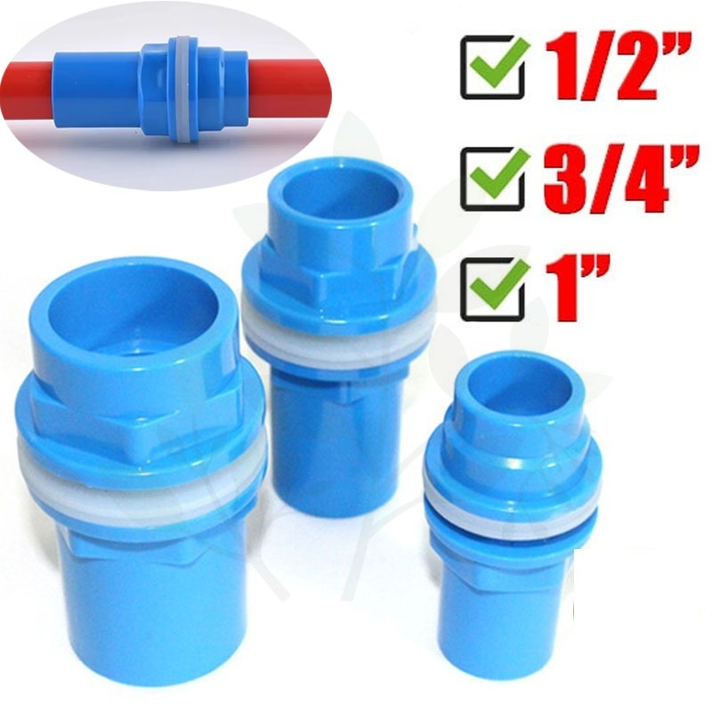 ข้อต่อท่อ PVC สำหรับตู้ปลา 20/25/32 มม. อุปกรณ์ท่อระบายน้ํา PVC สำหรับตู้ปลา อะแดปเตอร์ท่อระบายน้ำ