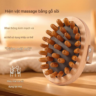 Lược Massage Bàn Chải Đầu Gỗ Máy Mát Xa Kinh Tuyến Lược