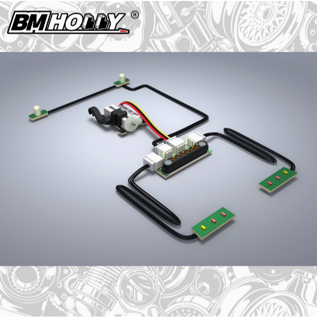 BMRX-FLD Body 1/28 ชุดไฟพลิก Mini จําลอง AE86 รุ่น Linkage ไฟรถเลี้ยวสัญญาณไฟหน้าฝาครอบพลิก