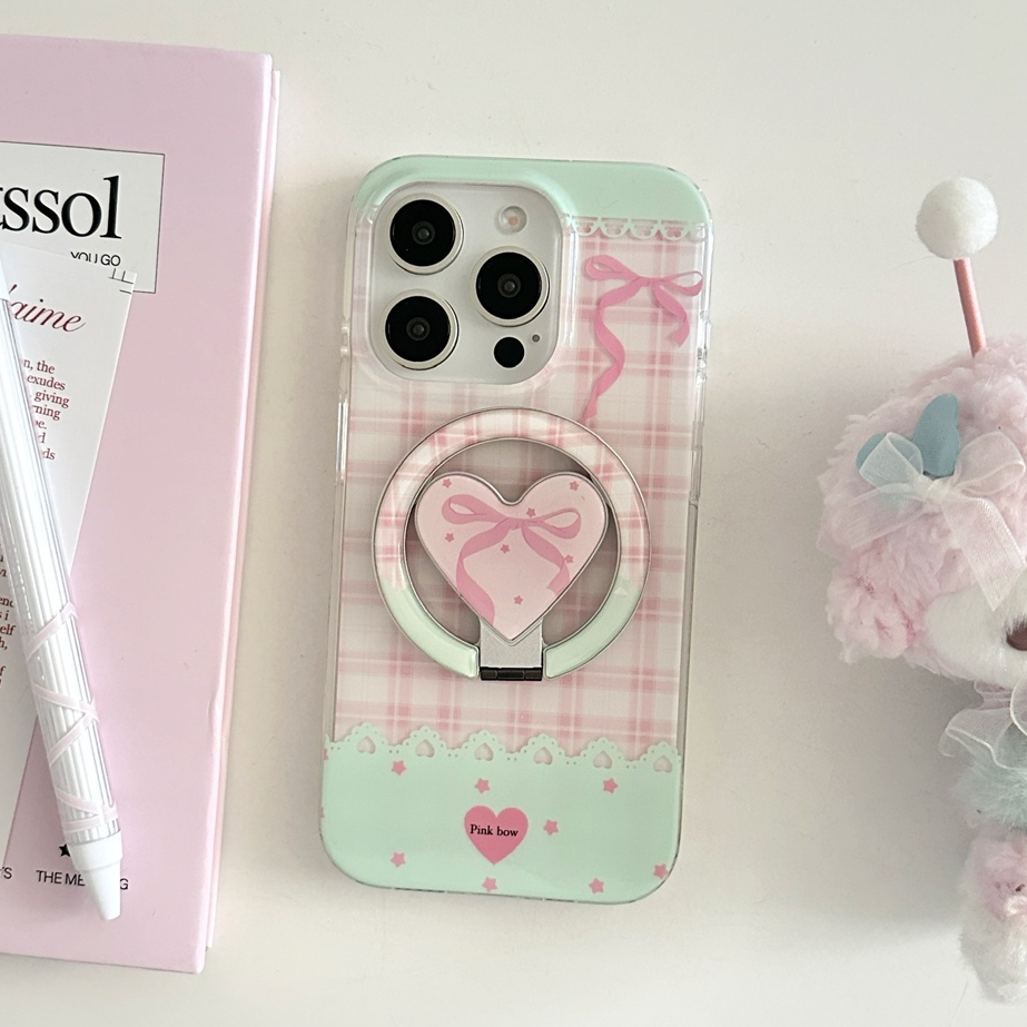 สําหรับIphone case 16 Pro Max 15 Pro Max 14 Pro Max Splicingสีชมพูสีเขียวตารางเคสโทรศัพท์