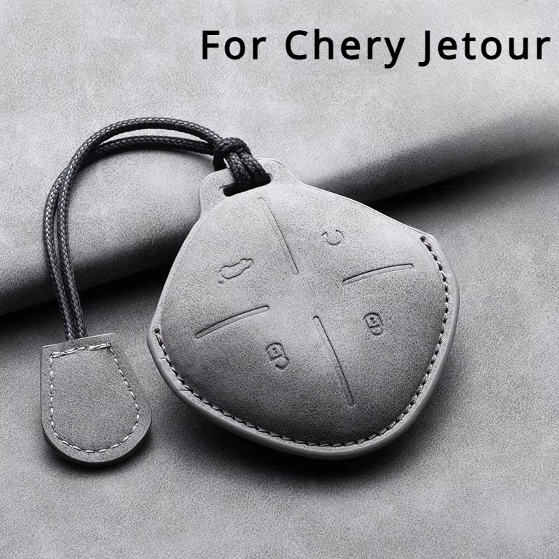 หนังรถ Remote Key สําหรับ Chery Jetour Dashing X-1 Plus DTC IDM 2022 2023 Auto Key Fob ป้องกันพวงกุญ