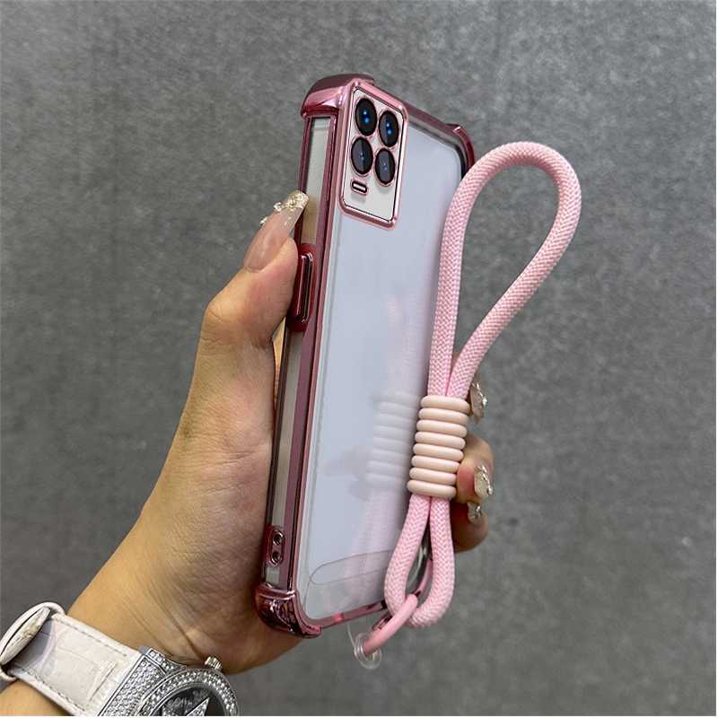 เคสสําหรับRealme 8 pro 4g Realme 8 5Gเคสโทรศัพท์Softcaseซิลิโคนกันกระแทกออกแบบใหม่ความงามใสพร้อมเชือกเส้นเล็กสําหรับสาวSJST01 - รูปที่ 2