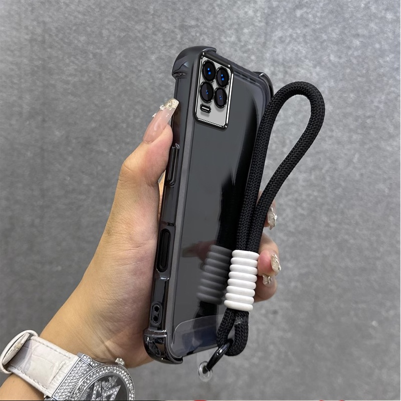 เคสสําหรับRealme 8 pro 4g Realme 8 5Gเคสโทรศัพท์Softcaseซิลิโคนกันกระแทกออกแบบใหม่ความงามใสพร้อมเชือกเส้นเล็กสําหรับสาวSJST01 - รูปที่ 3