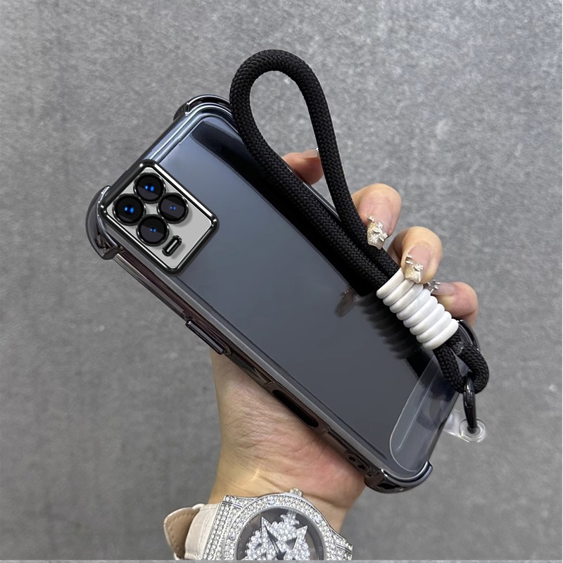 เคสสําหรับRealme 8 pro 4g Realme 8 5Gเคสโทรศัพท์Softcaseซิลิโคนกันกระแทกออกแบบใหม่ความงามใสพร้อมเชือกเส้นเล็กสําหรับสาวSJST01 - รูปที่ 5