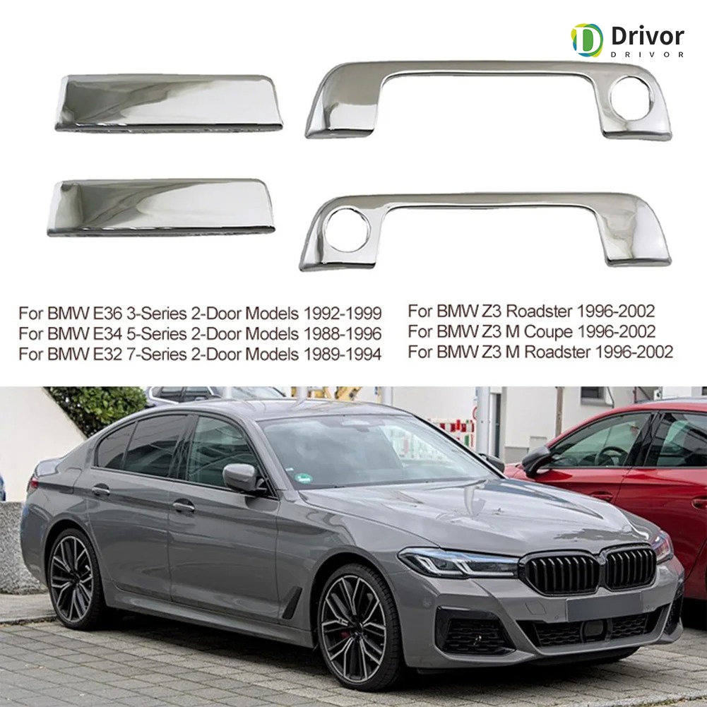 ฝาครอบมือจับประตูสําหรับ BMW E36 3-Series Z3 / E34 / E32 / BMW Z3 รถอุปกรณ์เสริม Chrome ชุบเปลี่ยน