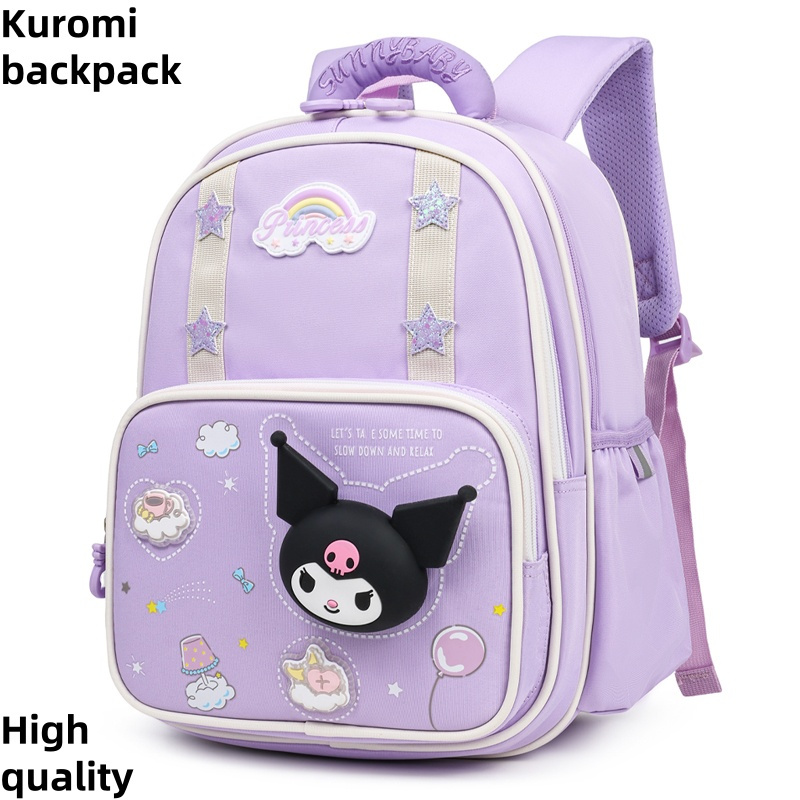 กระเป๋าเป้ Kuromi และ Melody สไตล์นักเรียนสำหรับเด็กผู้หญิง พร้อมลาย Cinnamoroll และ Pochacco ราคา ถูกที่สุด ดีลบีเคเค แกลเลอรีภาพที่ 4