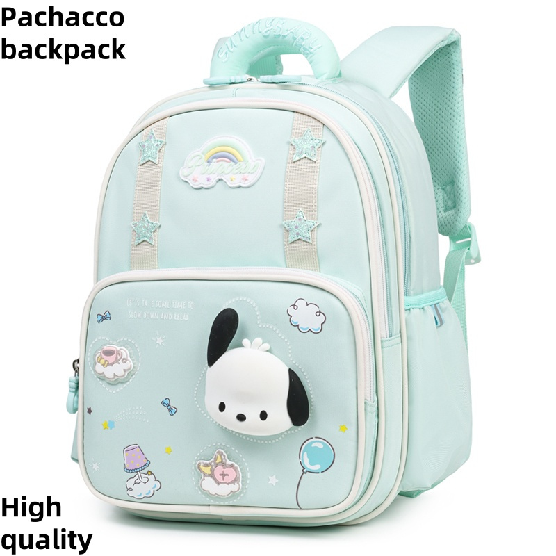 กระเป๋าเป้ Kuromi และ Melody สไตล์นักเรียนสำหรับเด็กผู้หญิง พร้อมลาย Cinnamoroll และ Pochacco ราคา ถูกที่สุด ดีลบีเคเค แกลเลอรีภาพที่ 2