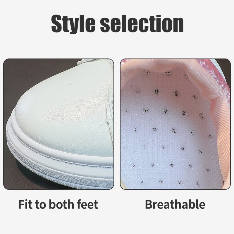 [Local Shipping]รองเท้ากีฬาเด็กสีขาว สำหรับเด็กอายุ 6-12ปีด้านยางกันลื่น ระบายอากาศได้ดี เด็กผู้หญิง - รูปที่ 7