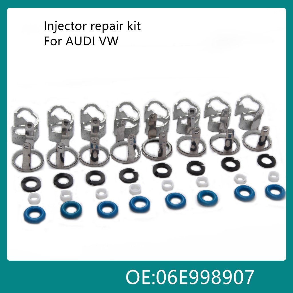 8PCS การใช้ฉีดหัวฉีด O-แหวนซีลชุด 06E 998 907 SET0299 สําหรับ Touareg A4 A5 A6 A8 S5 S6 S8 Q7 R8 RS4