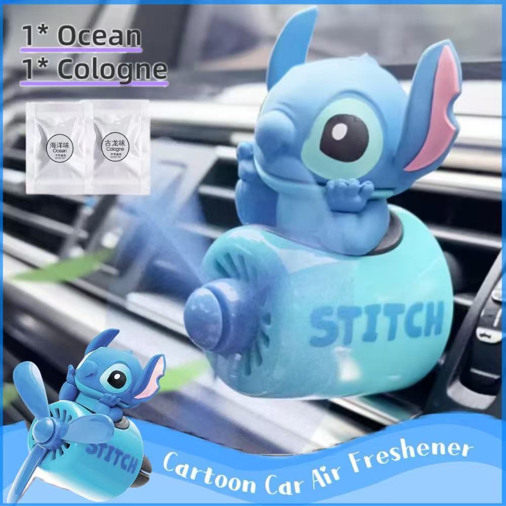 Marvel Spiderman Disney Stitch Car Air Freshener น้ําหอม Diffuser Outlet น้ําหอมการ์ตูน Decor Auto Accessorie ของขวัญ