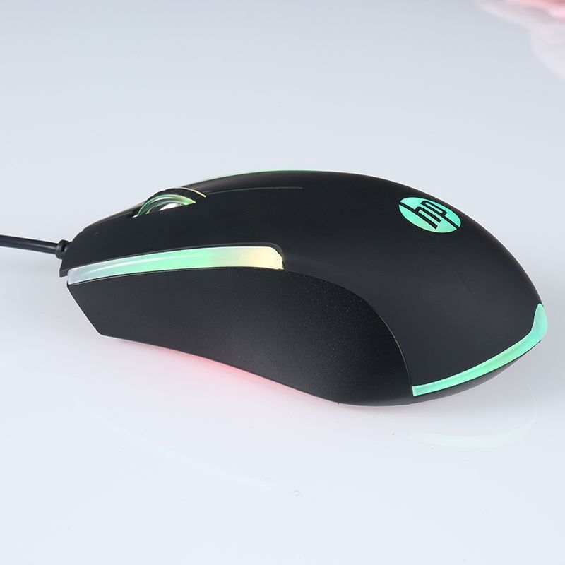 HP M160 เมาส์เรืองแสง RGB แบบมีสายโน้ตบุ๊คคอมพิวเตอร์ตั้งโต๊ะสํานักงานธุรกิจเมาส์ USB ดีไหม? สรุปข้อดีข้อเสีย ฿149