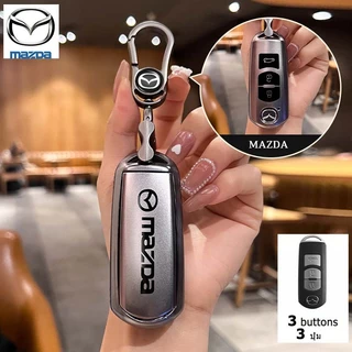 2014-2019 Mazda 2 Mazda 3/6 CX3 CX5 ฝาครอบกุญแจรถ CX7 CX8 CX9 Mazda 5 CX30 MX5 BT50 Skyactiv Demio Alexa Atenza รถรีโมทกุญแจกรณี