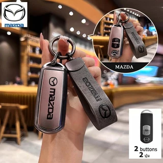 2014-2019 Mazda 2 Mazda 3/6 CX3 CX5 ฝาครอบกุญแจรถ CX7 CX8 CX9 Mazda 5 CX30 MX5 BT50 Skyactiv Demio Alexa Atenza รถรีโมทกุญแจกรณี