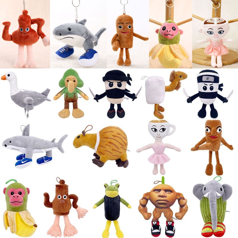 Tung Tung Tung Sahur ตุ๊กตาตุ๊กตา Trralero Tralala Tung Tung Sahur Stuff ของเล่นตุ๊กตาของขวัญ