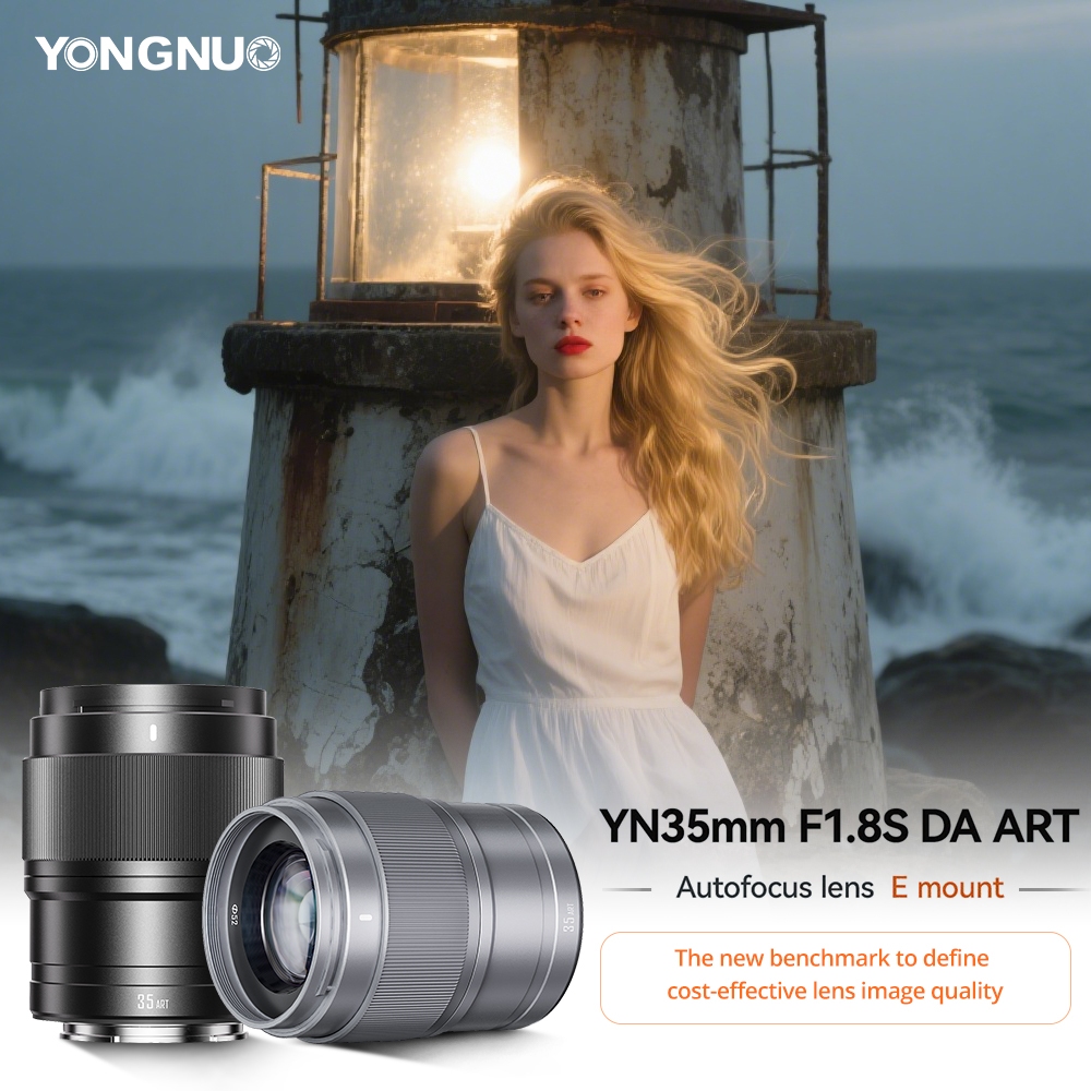YONGNUO YN35 มม.F1.8S DA Art E-Mount เลนส์โฟกัสอัตโนมัติ Fast Quiet รูรับแสงขนาดใหญ่สําหรับกล้อง Sony Mirrorless