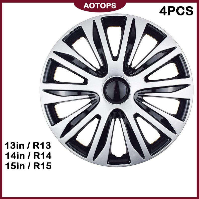 AOTOPS ฝาครอบดุมล้อกระทะ ขอบ 13/14/15 นิ้ว ชุดฝาครอบ 5083 ลายใหม่--[stab A1]