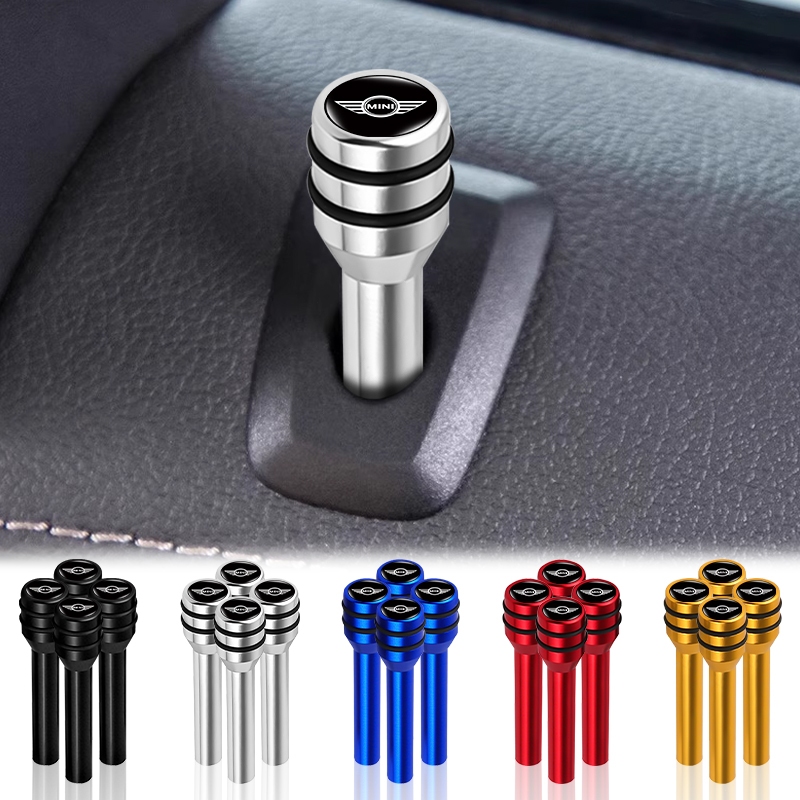 Universal รถอลูมิเนียมประตูล็อคลูกบิดอุปกรณ์ตกแต่งภายในรถยนต์สําหรับ Mini Cooper One S R50 R53 R56 R60 F55 F56 R57
