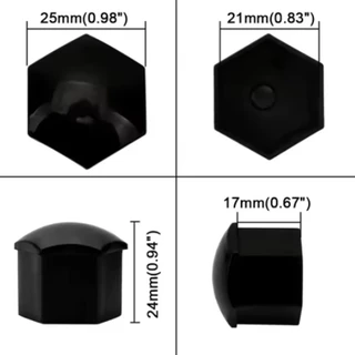 รถล้อ Nut Caps ป้องกันครอบคลุมหมวก Anti-Rust Auto Hub สกรูฝาครอบรถ Tyre Nut Bolt ตกแต่งภายนอก 17/19/21 มม.20 ชิ้น