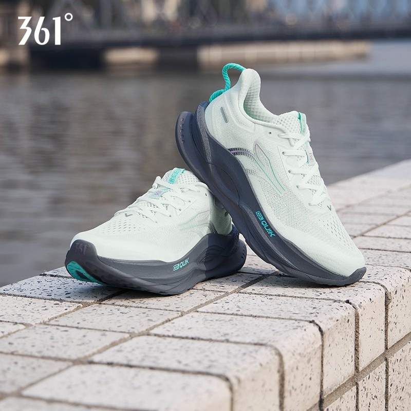 361 Degrees丨Fierce 5.0 รองเท้าวิ่งผู้หญิง ลดแรงกระแทก นุ่มสบายสำหรับการออกกำลังกาย 682522218