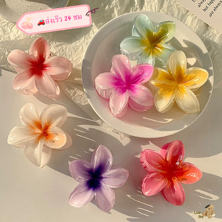 🌸กิ๊บติดผมอะคริลิค ลายดอกไม้ กิ๊บเกาหลี เหมาะกับเดินชายหาด แ…