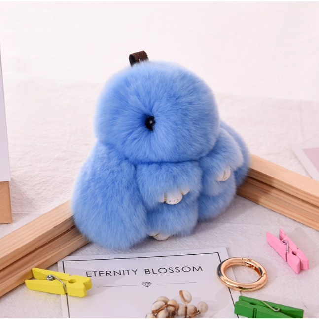 จริงกระต่ายขนกระเป๋าจี้จี้กระต่ายตุ๊กตาตุ๊กตากระต่ายรถพวงกุญแจจี้มินิตายกระต่ายกระเป๋านักเรียนจี้ - รูปที่ 6