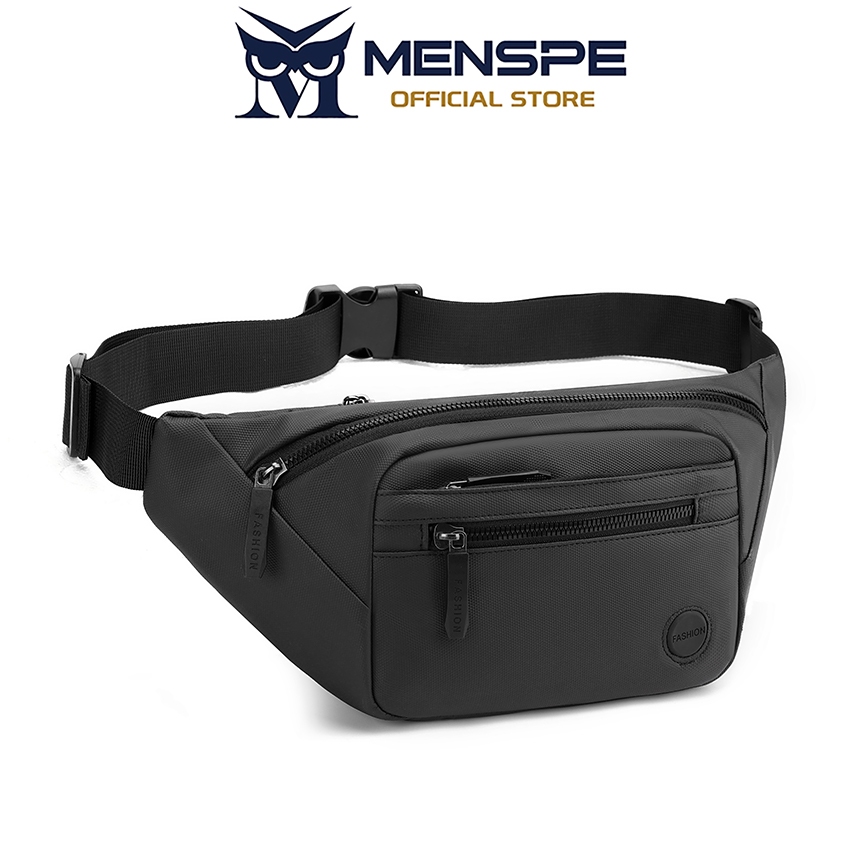 MENSPE Mens Multi-Functional Chest Bag Waterproof Sports Fitness Bag กระเป๋าคาดเอวความจุขนาดใหญ่สําหรับผู้ชายผู้หญิง