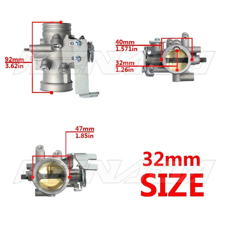 KENADA RACING เรือนcbr150 เรือนลิ้นเร่งcbr150 S4 ใส่แมพเดิม 28,30,32 mm w110i w125i ปลาวาฬ Dream WAVE110-I MSX125 เกรดดี - รูปที่ 2