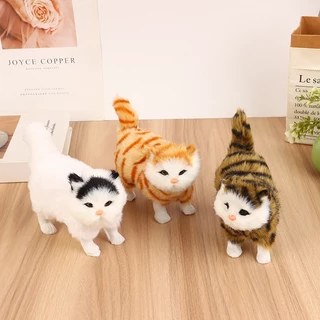 HCS น่ารักจําลองของเล่นตุ๊กตานุ่มยัดไส้ลูกแมวรุ่นปลอมสัตว์เรียลลิสต์สําหรับเด็กของขวัญวันเกิดวันวาเลนไทน์ HC