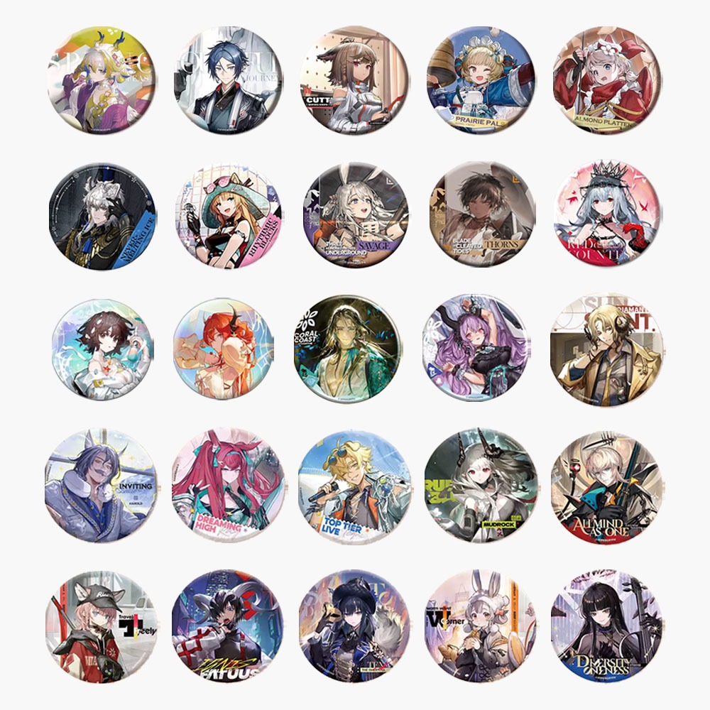 Sunsyea Arknights สินค้าอย่างเป็นทางการ Original Authentic Badge Blaze Eyjafjalla Degenercher Coldsh