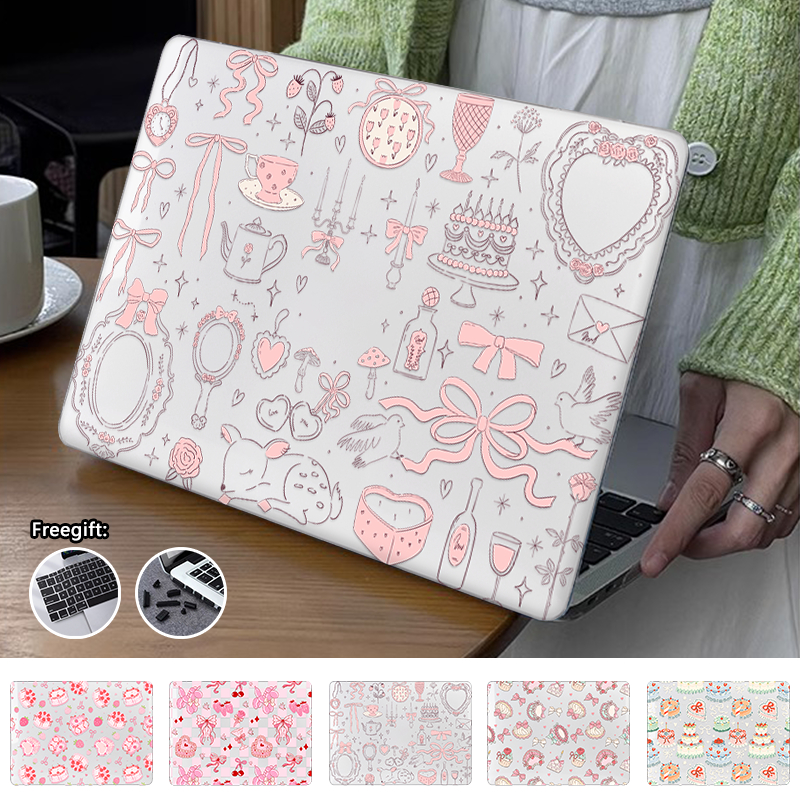 เค้กหวานพิมพ์สําหรับMacbook Air13 M4 A3240 M3 A3113 M2 A2681 Air13.3 M1 A2337 Air15 M4 A3240 M3 A3114 M2 A2941 Pro13 M1 M4 A3 M4 A3 M1 M4 A3 M4 A3 M1 M4