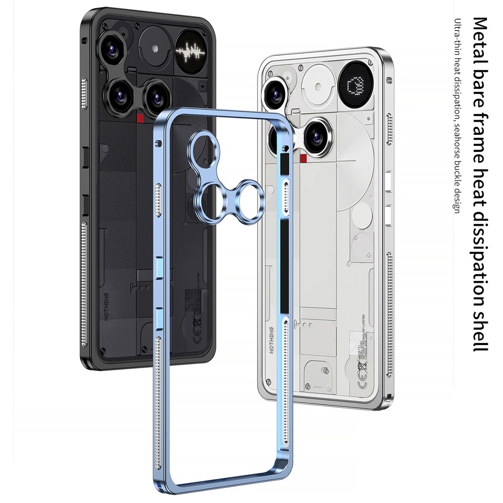 Metal Frame Cover For Nothing Phone 3 Shockproof Camera Protective Aluminium Bumper Case