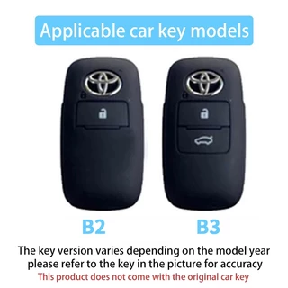 Toyota vios 2023-2025 Raize 2022 Veloz 2022 AVANZA 2022 Yaris / Corolla / Levin / Highlander Sarung Kunci Remote Key การ์ตูนกรณีพวงกุญแจ