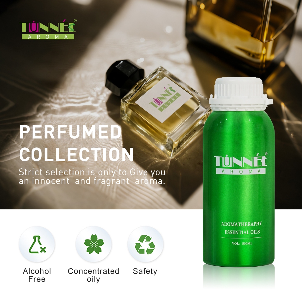 AROMA TUNNEL 100ML/500ML Perfume Series น้ํามันหอมระเหยบริสุทธิ์ 100% เครื่องอโรมาเธอราพี Humidifier น้ํามันหอม