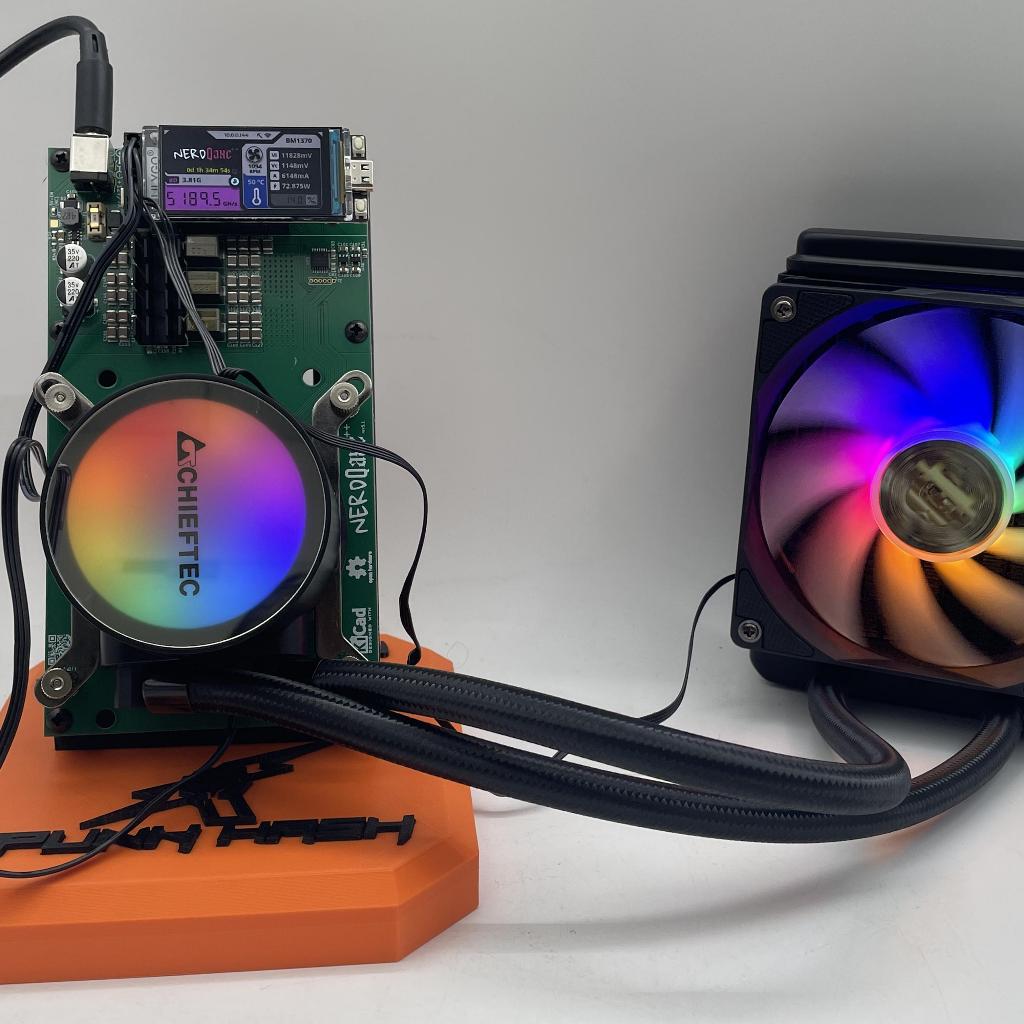 Lotto Mining Machine NerdQaxe++ 901 4.8TH/S 95w BTC Household Water Cooling