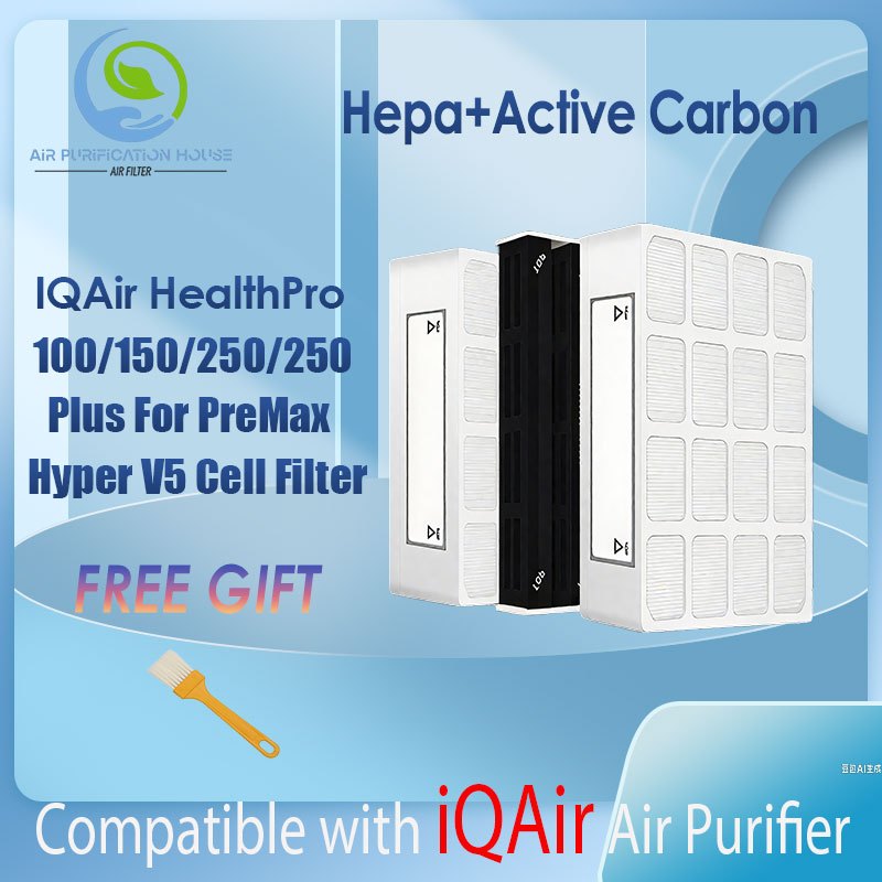 เปลี่ยนแผ่นกรอง HEPA เครื่องฟอกอากาศ IQAir HealthPro 100/150/250/250 Plus สําหรับ PreMax / Hyper V5 