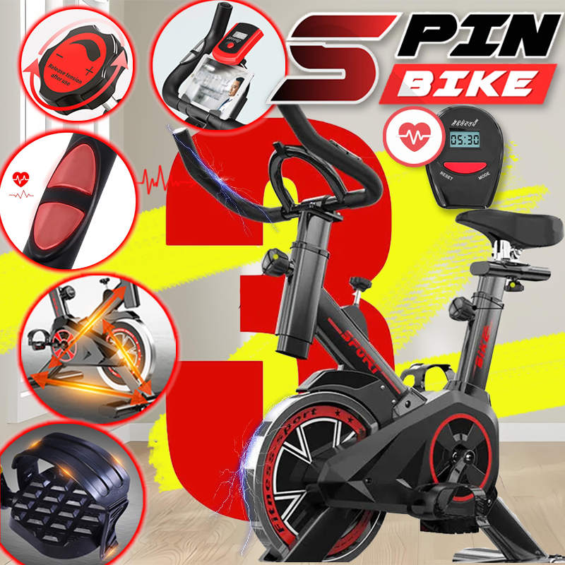ขายดีที่สุด  จักรยานออกกำลังกาย SPIN BIKE บริหารต้นขา การตรวจวัดอัตราการเต้นของหัวใจ จักรยานฟิตเนส christmas gift – โปรปัง