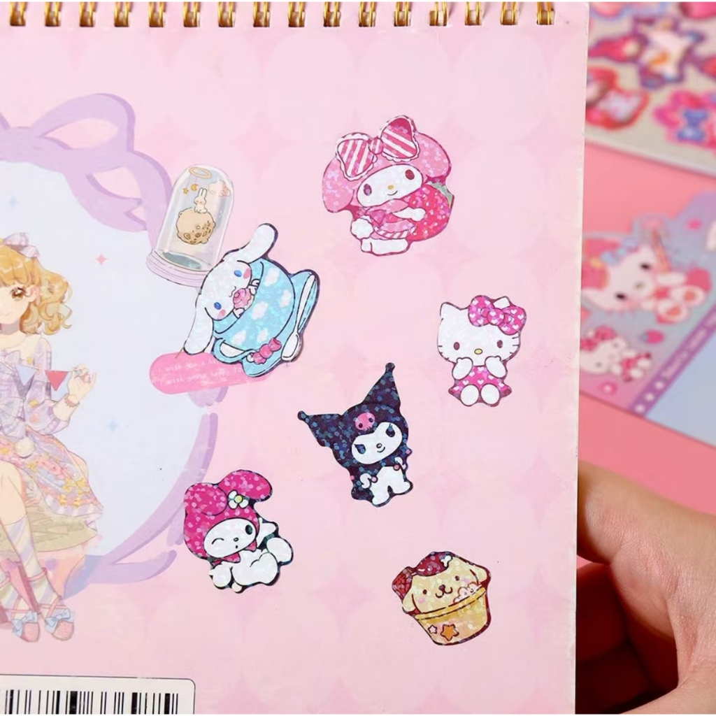 Sanrio สติกเกอร์เรนโบว์สะท้อนแสงสติกเกอร์ไดอารี่สวยหรู - รูปที่ 4