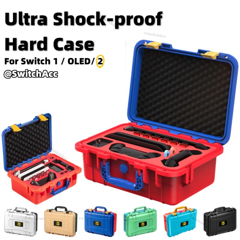 DEVASO กระเป๋าถือสําหรับ Nintendo Switch 1/ 2/ OLED ความจุเต็มกันน้ํากันกระแทกหุ้นท้องถิ่น