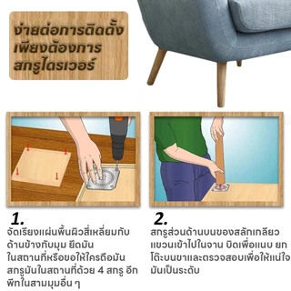 ขาโซฟาไม้ แบบเอียง สําหรับเฟอร์นิเจอร์ โต๊ะกาแฟ 4 ชิ้น ต่อล็อต ขาตรง ลายไม้ ไม้ มีเดือยน็อต อะไหล่โซฟา ขาเฟอร์นิเจอร์