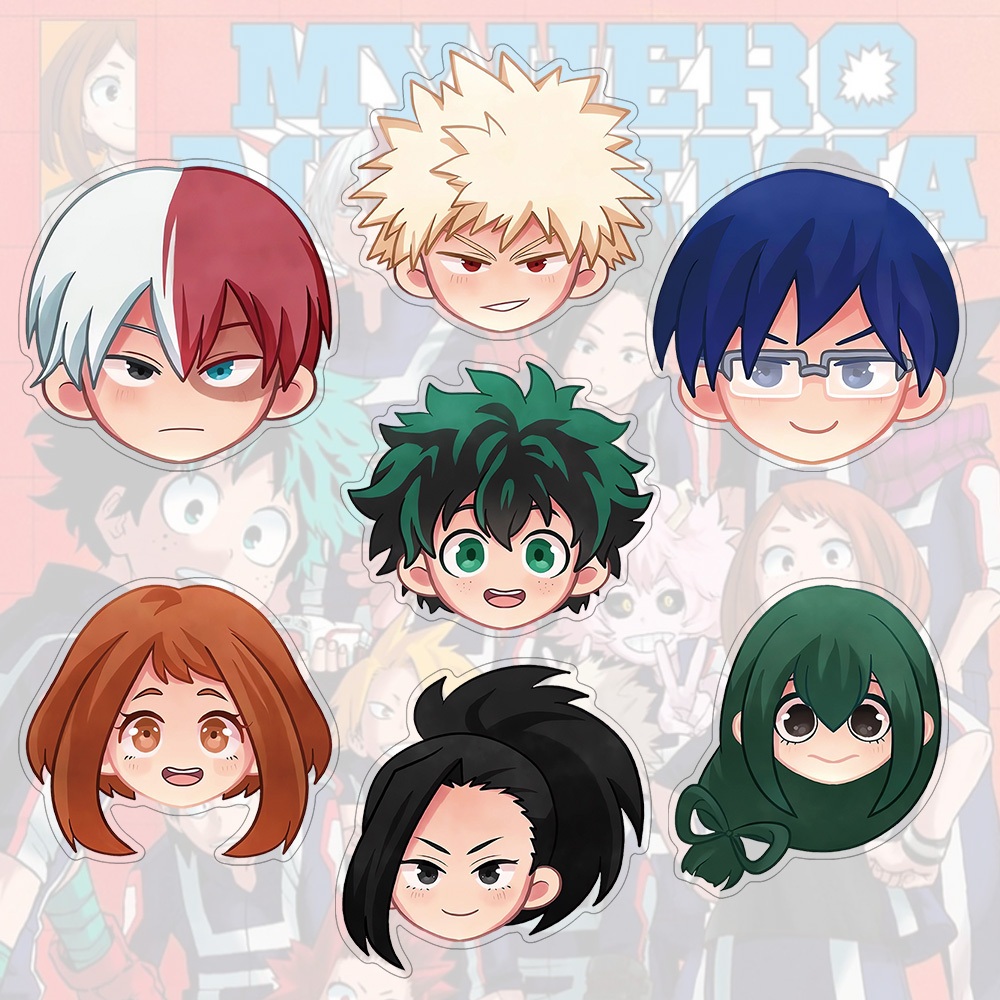 เข็มกลัดอะคริลิค My Hero Academia แบบอนิเมะการ์ตูนน่ารัก เหมาะสำหรับเป็นเครื่องประดับกระเป๋าหรือนักเรียน