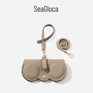 SeaGloca แว่นตาแบบพกพา พร้อมสายคล้องคอและฝาครอบป้องกันสำหรับผู้หญิง No2040