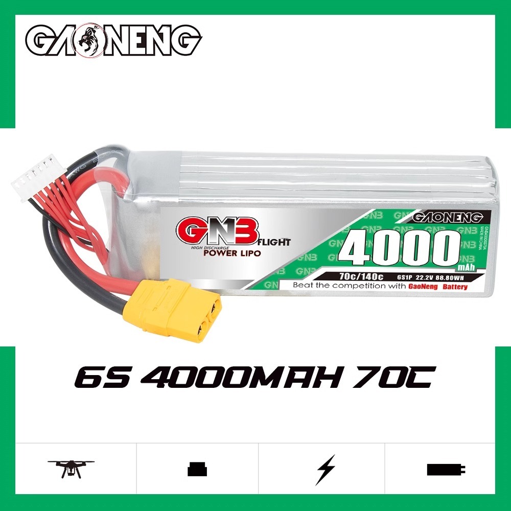 GNB GAONENG 4000mAh 3S4S6S8S 70C รีโมทคอนโทรลรถ RC รุ่นเครื่องบินแบตเตอรี่ลิเธียม