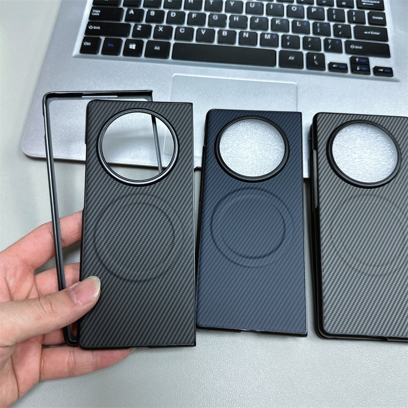XFold5 Casing Case for Vivo X Fold 5 X Fold 3 Pro X Fold 2 X Fold Plus Magnetic Carbon Fiber Stand P