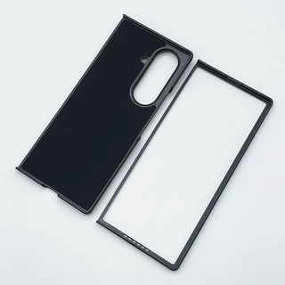 SAMSUNG ซัมซุง กาแลคซี Z พับ 7 6 5 กันกระแทกคาร์บอนไฟเบอร์ธุรกิจเคสโทรศัพท์กลับเต็มฝาครอบป้องกัน