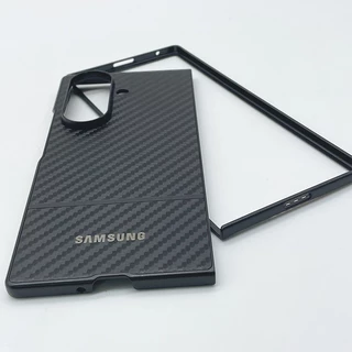 SAMSUNG ซัมซุง กาแลคซี Z พับ 7 6 5 กันกระแทกคาร์บอนไฟเบอร์ธุรกิจเคสโทรศัพท์กลับเต็มฝาครอบป้องกัน
