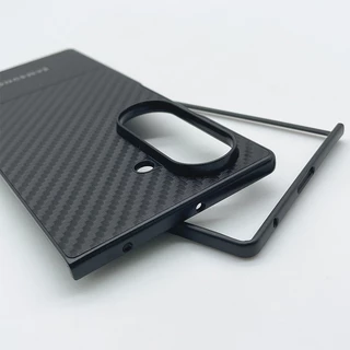 SAMSUNG ซัมซุง กาแลคซี Z พับ 7 6 5 กันกระแทกคาร์บอนไฟเบอร์ธุรกิจเคสโทรศัพท์กลับเต็มฝาครอบป้องกัน